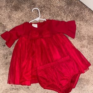 Macy’s Frost Impressions Red Baby girl dress size:6-9 months